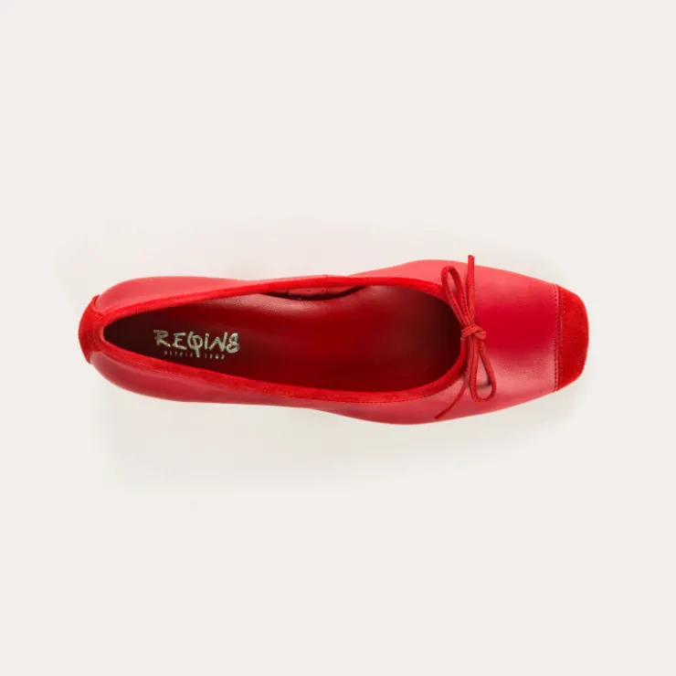 ballerines_a_talons_kyriel_cuircuir_velours_2-1.webp Toute La Collection | Ballerines & Babies | Reqins BALLERINES A TALONS KYRIEL CUIR/CUIR VELOURS ROUGE
