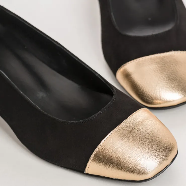 ballerines_a_talons_riviera_cuir_velours_et_metal_3-3.webp Toute La Collection | Ballerines & Babies | Reqins BALLERINES A TALONS RIVIERA CUIR VELOURS ET METAL NOIR