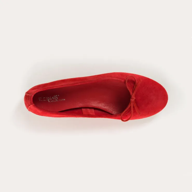 ballerines_carmen_cuir_velours_cc_2-2.webp Toute La Collection | Ballerines & Babies | Reqins BALLERINES CARMEN CUIR VELOURS CC ROUGE