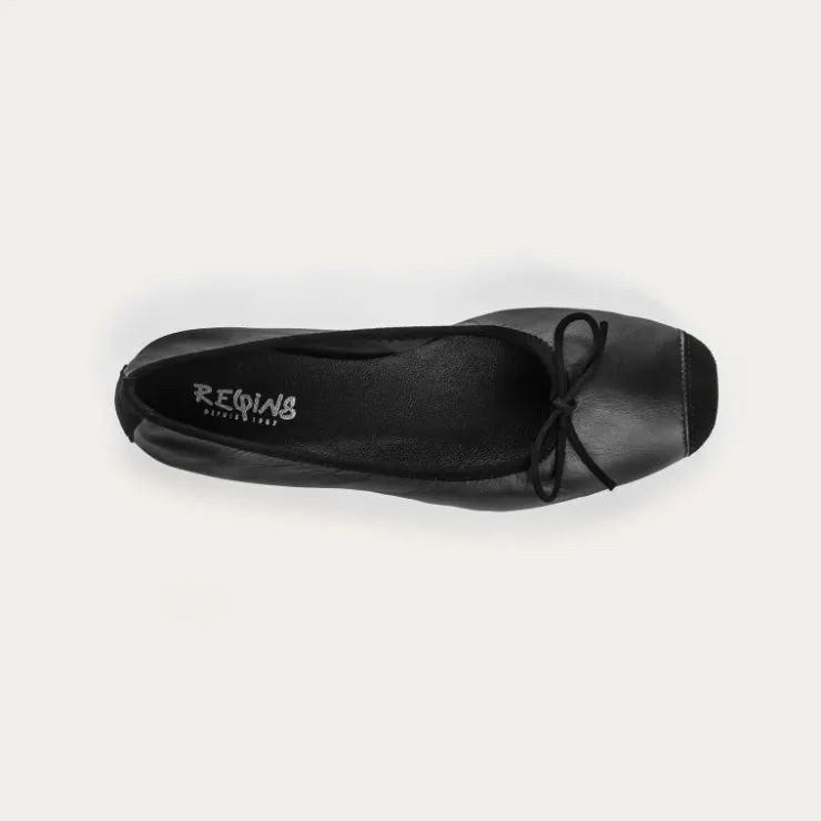 ballerines_harmony_cuircuir_velours_cc_3-4.webp Toute La Collection | Ballerines & Babies | Reqins BALLERINES HARMONY CUIR/CUIR VELOURS CC NOIR