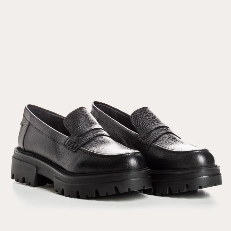 Toute La Collection | Mocassins | Reqins MOCASSINS ALABAMA CUIR GRAINE NOIR
