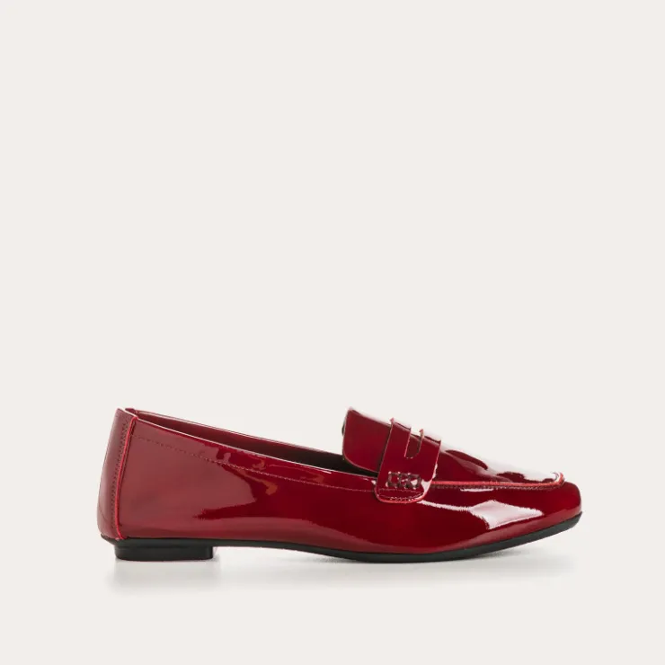 Toute La Collection | Mocassins | Reqins MOCASSINS HEMA CUIR VERNIS ROUGE